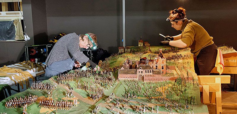 Detail of the diorama